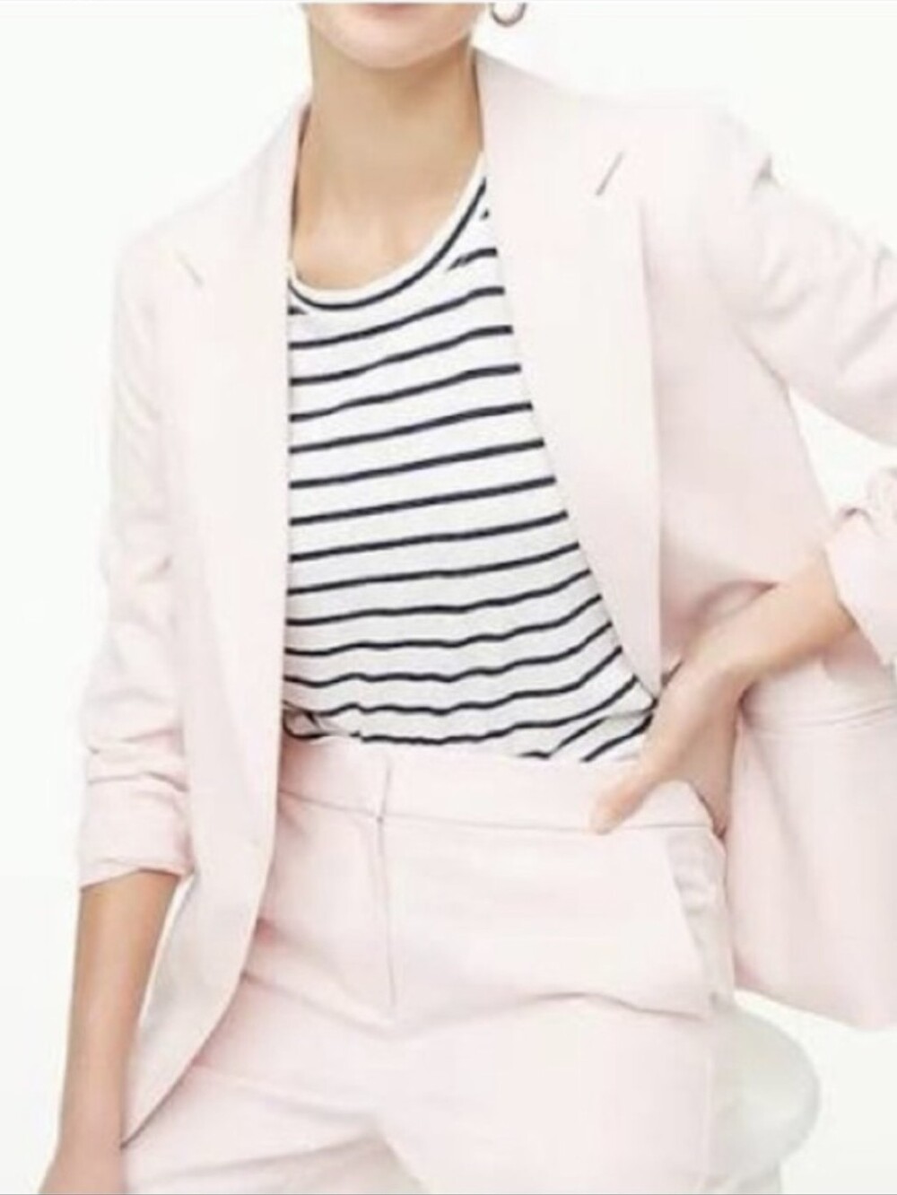 J. Crew Factory One-button Blazer - Light Pink
